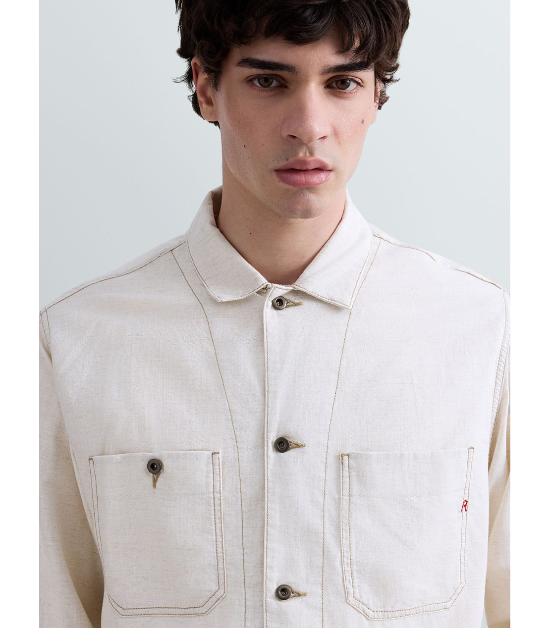 デニムオーバーシャツ（セットアップ） 詳細画像 アイボリー 6